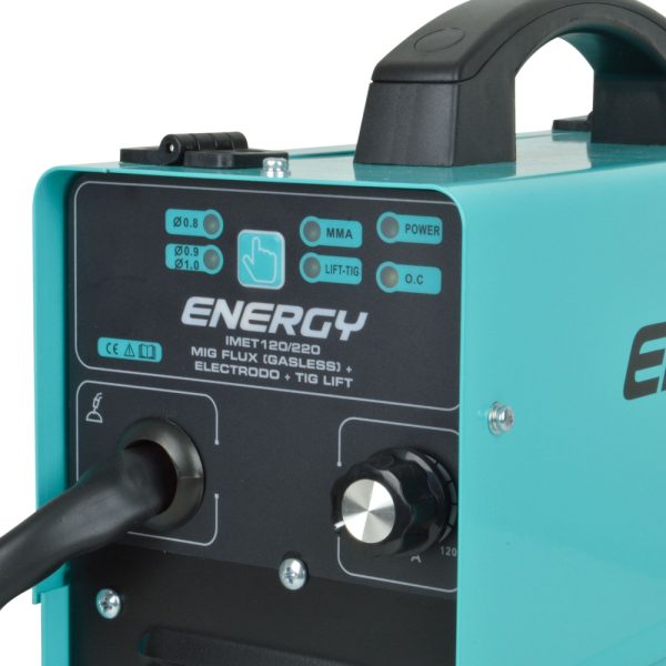 SOLDADORA 120 amp MIG FLUX-ARCO-TIG IMET 120/220 - Imagen 3