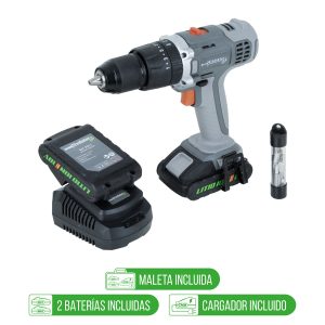 TALADRO INALAMBRICO 13mm 18v 2BAT
